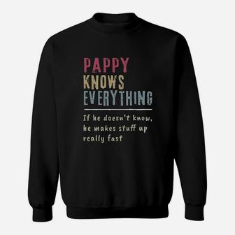 Pappy Know Everything - Grandpa Gift Sweatshirt - Thegiftio UK