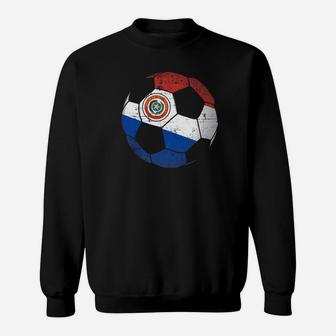 Paraguay Soccer Ball Flag Jersey Paraguay Football Sweatshirt - Thegiftio UK