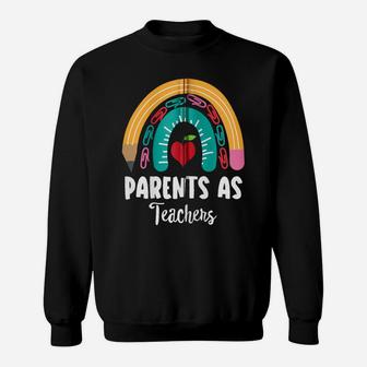 Parents As Teachers, Funny Boho Rainbow For Teachers Zip Hoodie Sweatshirt | Crazezy UK