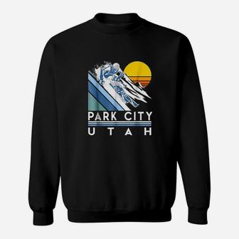 Park City Utah Retro Ski Sweatshirt | Crazezy