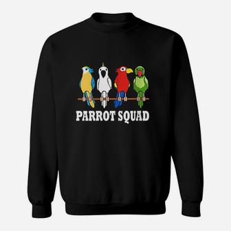 Parrot Squad Cute Team Parrot Bird Sweatshirt | Crazezy DE