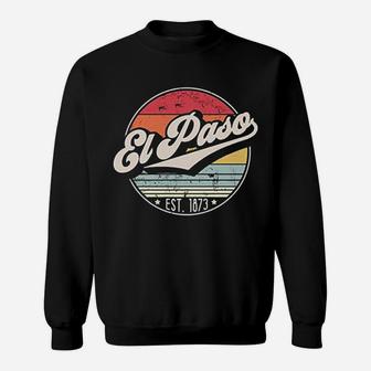 Paso Tx Home City 70s Style Sunset Sweatshirt - Thegiftio UK