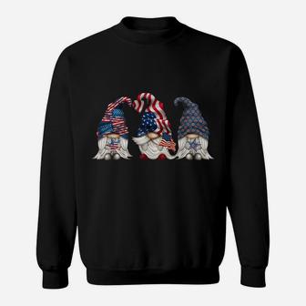 Patriotic Gnomes 4Th Of July Funny Gnome Love American Flag Sweatshirt | Crazezy UK