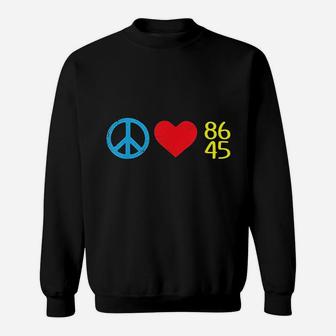 Peace Love 8645 Sweatshirt | Crazezy AU