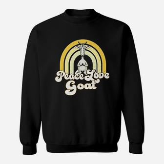 Peace Love Goat Sweatshirt | Crazezy CA