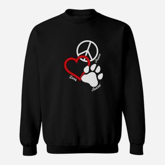 Peace Love Rescue Sweatshirt | Crazezy CA