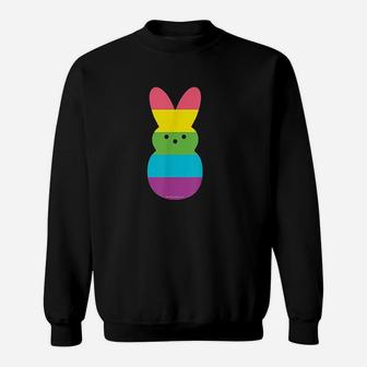 Peeps Rainbow Striped Bunny Peep Sweatshirt | Crazezy AU