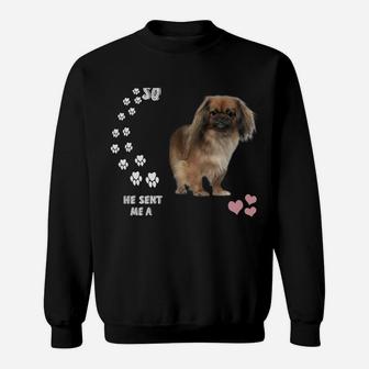 Peke Dog Quote Mom, Pekinese Dad Costume, Cute Pekingese Sweatshirt Sweatshirt | Crazezy UK