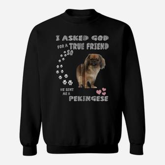 Peke Dog Quote Mom, Pekinese Dad Costume, Cute Pekingese Zip Hoodie Sweatshirt | Crazezy