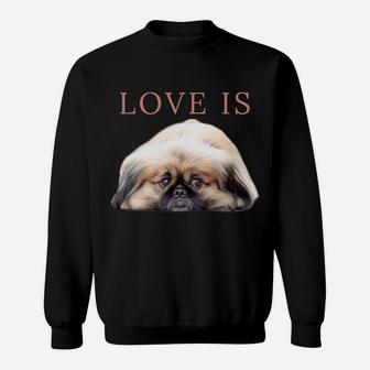 Pekingese Shirt Dog Mom Dad Pekinese Clothes Love Pet Tee Sweatshirt | Crazezy AU