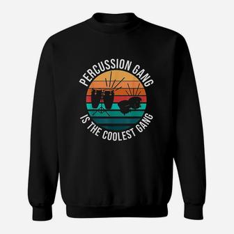Percussion Gang Music Drums Bongos Congas Marching Band Sweatshirt | Crazezy CA