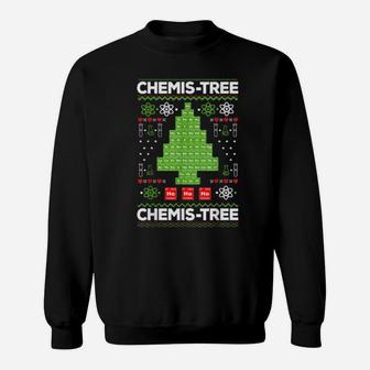 Periodic Table Tree Oh Chemistree Fun Chemistry Teacher Xmas Sweatshirt - Monsterry CA
