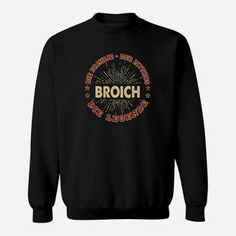 Personalisiertes Broich The Legend Sweatshirt in Schwarz, Unikat Design - Seseable