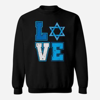 Ph Love Hanukkah Star Of David Happy Chanukkah Sweatshirt - Monsterry