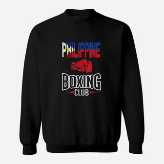 Philippine Flag Boxing Club Filipino Pinoy Sweatshirt - Thegiftio UK