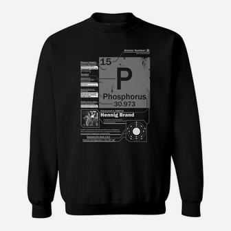 Phosphorus P Element | Atomic Number 15 Science Chemistry Sweatshirt | Crazezy DE