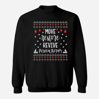 Physical Therapist Ugly Xmas Medical Physical Therapy Sweatshirt - Monsterry