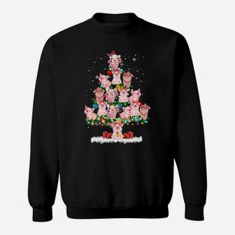 Pig Ornament Decoration Christmas Tree Merry Pigmas Xmas Sweatshirt Sweatshirt | Crazezy AU