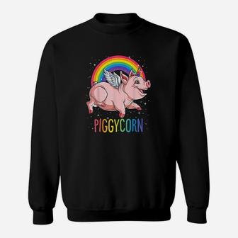 Piggycorn Pig Unicorn Lover Girls Sweatshirt | Crazezy CA