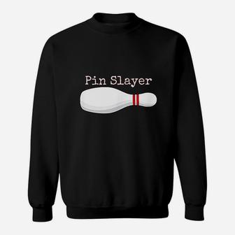 Pin Slayer Bowling Funny Graphic Strikes Turkeys Sweatshirt | Crazezy