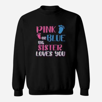 Pink Or Blue Gender Reveal Sweatshirt | Crazezy