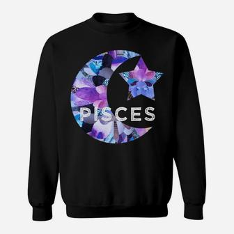 Pisces Gifts Zodiac Birthday Astrology Star Moon Sun Sign Sweatshirt | Crazezy