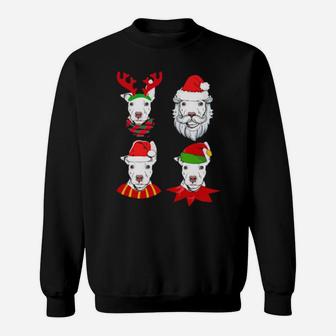 Pit Bull Cute Reindeer Santa Elf Sweatshirt - Monsterry AU
