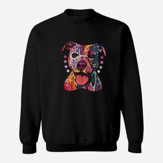 Pitbull Colorful Off Shoulder Tops Sweatshirt | Crazezy DE