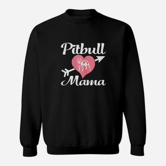 Pitbull Mama Pit Bull Lover Sweatshirt | Crazezy AU