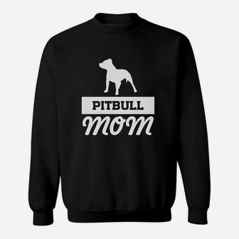 Pitbull Mom Dog Mom Mom Sweatshirt | Crazezy UK