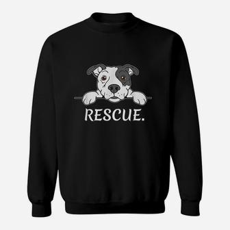 Pitbull Rescue Gift Pit Bull Lover Pitbulls Sweatshirt | Crazezy AU