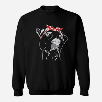 Pittie Mom Pitbull Dog Lover Sweatshirt | Crazezy