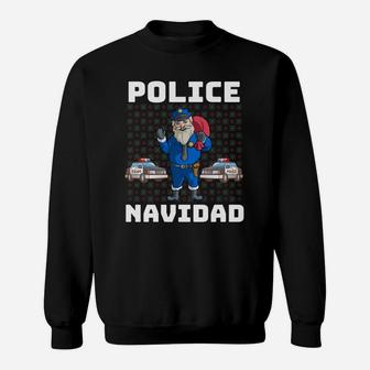 Police Navidad Sweatshirt Santa Police Christmas Gift Shirt Sweatshirt | Crazezy AU