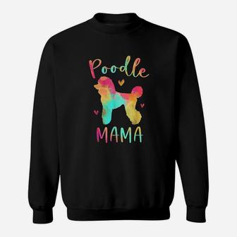 Poodle Mama Colorful Sweatshirt | Crazezy DE