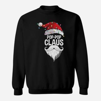 Pop Pop Claus Christmas Family Group Matching Pajama Gift Sweatshirt Sweatshirt | Crazezy CA