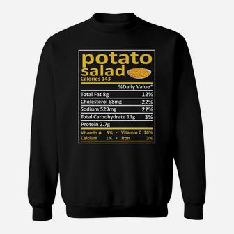 Potato Salad Nutrition Family Matching Funny Thanksgiving Sweatshirt | Crazezy