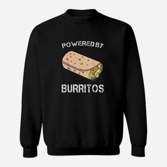 Powered By Burritos Funny Burrito Sweatshirt - Thegiftio UK