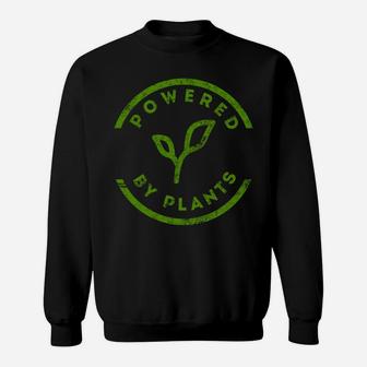 Powered By Plants Vegan Workout Sweatshirt | Crazezy