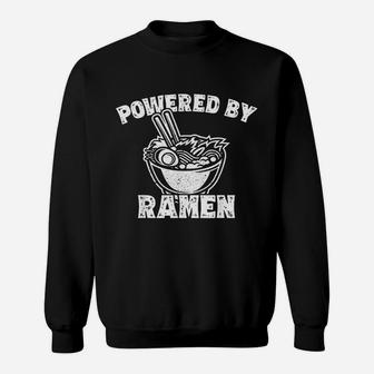 Powered By Ramen Japanese Noodle Lovers Ramen Themed Gift Sweatshirt | Crazezy DE