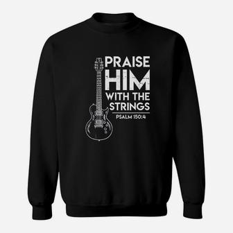 Praise Him Electric Guitar Sweatshirt | Crazezy