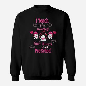 Pre-School Valentine's Day Teacher School Party Sweet Hearts Sweatshirt | Crazezy AU