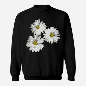 Pretty Oversize Flower Daisies Graphic Sweatshirt | Crazezy