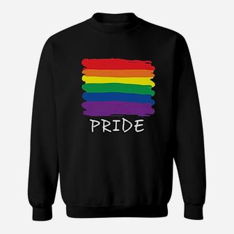 Pride Muscle Rainbow Flag Sweatshirt | Crazezy
