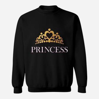 Princess Crown Gift For Daughter Little Sweatshirt | Crazezy UK