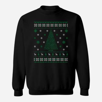 Programmer Coder Christmas Tree Funny Coding Programming Sweatshirt Sweatshirt | Crazezy UK