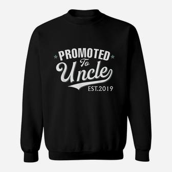 Promoted To Uncle Est 2019 New Uncle Sweatshirt - Thegiftio UK