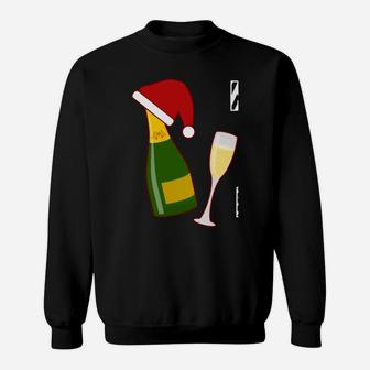 Prosecc-Ho Ho Ho Christmas Party Santa Hat Prosecco Sweatshirt Sweatshirt | Crazezy