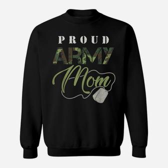 Proud Army Mom | Cute Military Mama Usa Gift Sweatshirt | Crazezy AU