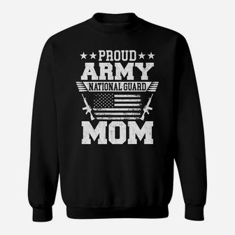 Proud Army National Guard Mom US Military Mommy Gift Sweatshirt | Crazezy AU