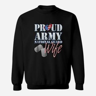 Proud Army National Guard Wife Sweatshirt | Crazezy AU